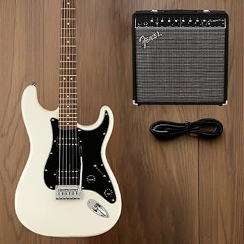 ギター Squier  by Fender STRAT Stratocaster Amazon.com: Fender Squier Affinity Series Stratocaster
